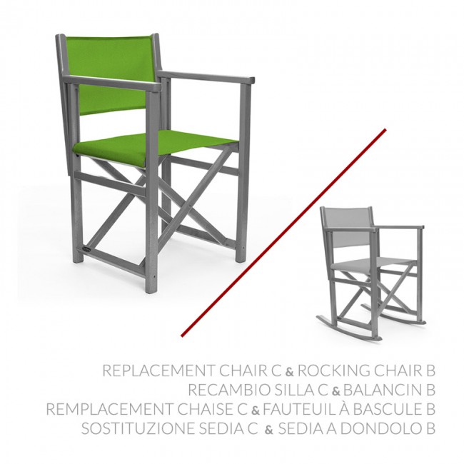 Sostituzione Sedia C & Sedia a dondolo B