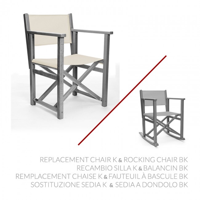Remplacement Chaise K & Fauteuil à bascule BK